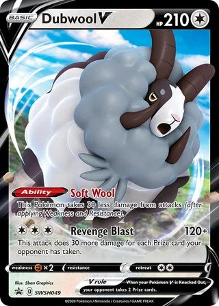 Dubwool V SWSH049 Promo Sword & Shield Promos