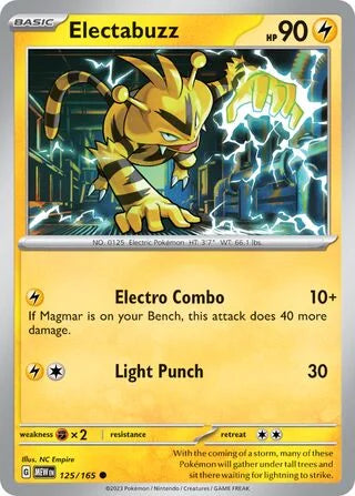 Electabuzz 125/165 Common Holo (151)