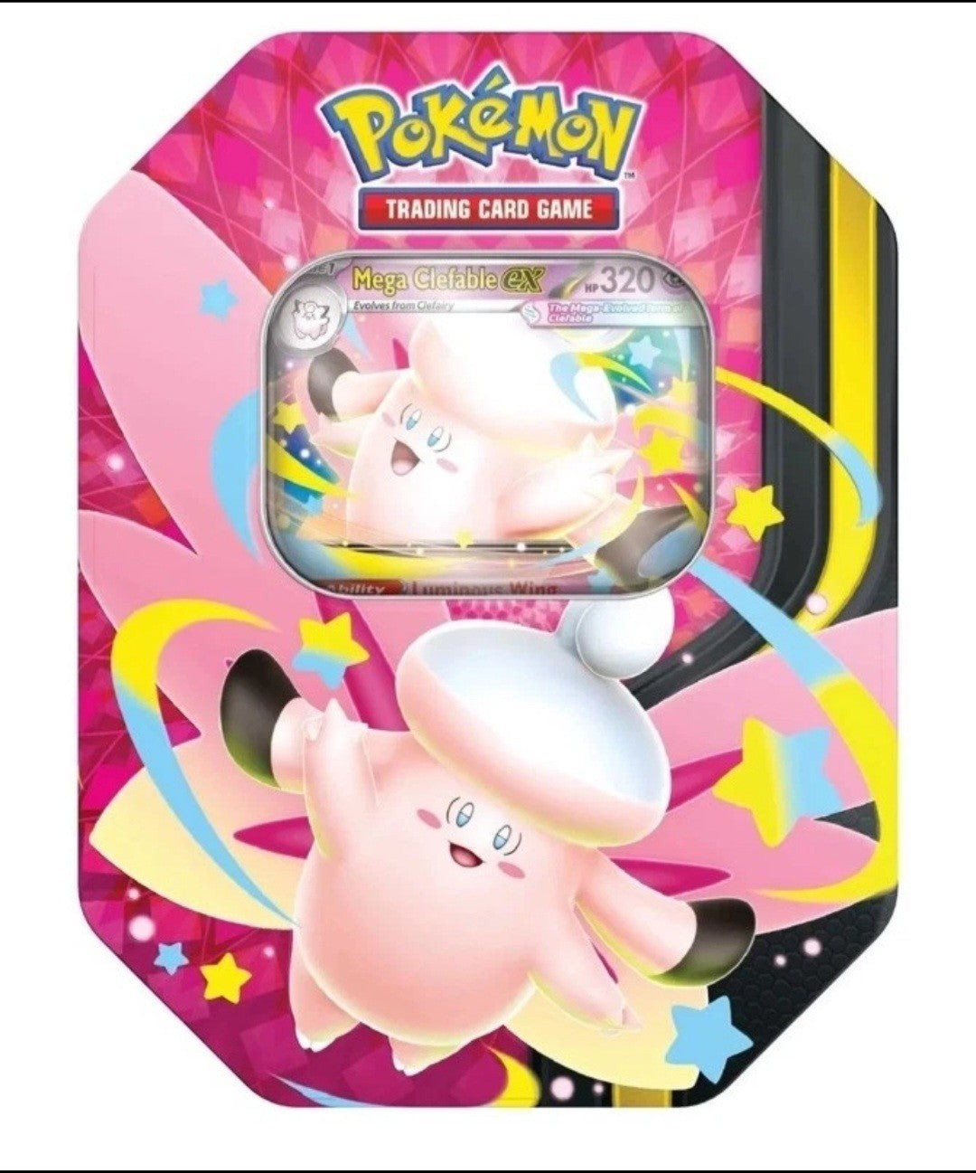 Pokémon Trading Card Game (TCG): Mega Moonlit Tin (Mega Clefable EX)