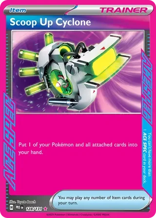 Scoop Up Cyclone 128/131 ACE SPEC Rare Prismatic Evolutions